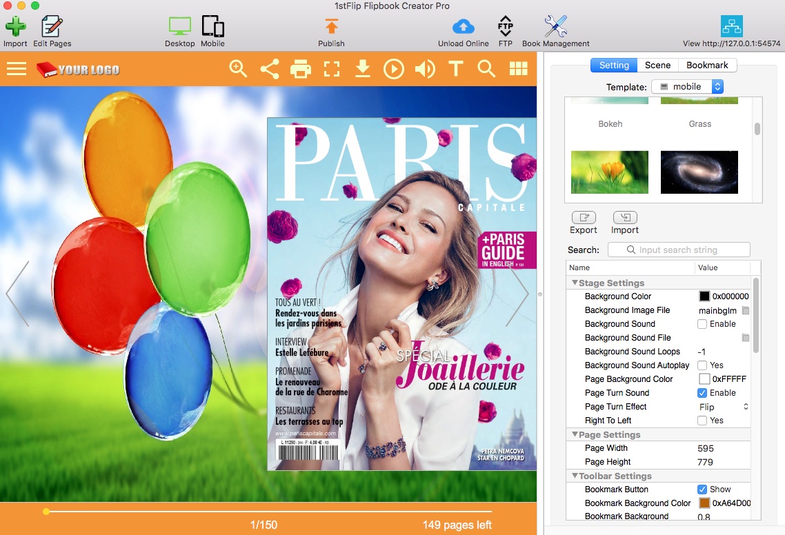 1stFlip FlipBook Creator Pro 2.7.32 instal the last version for windows